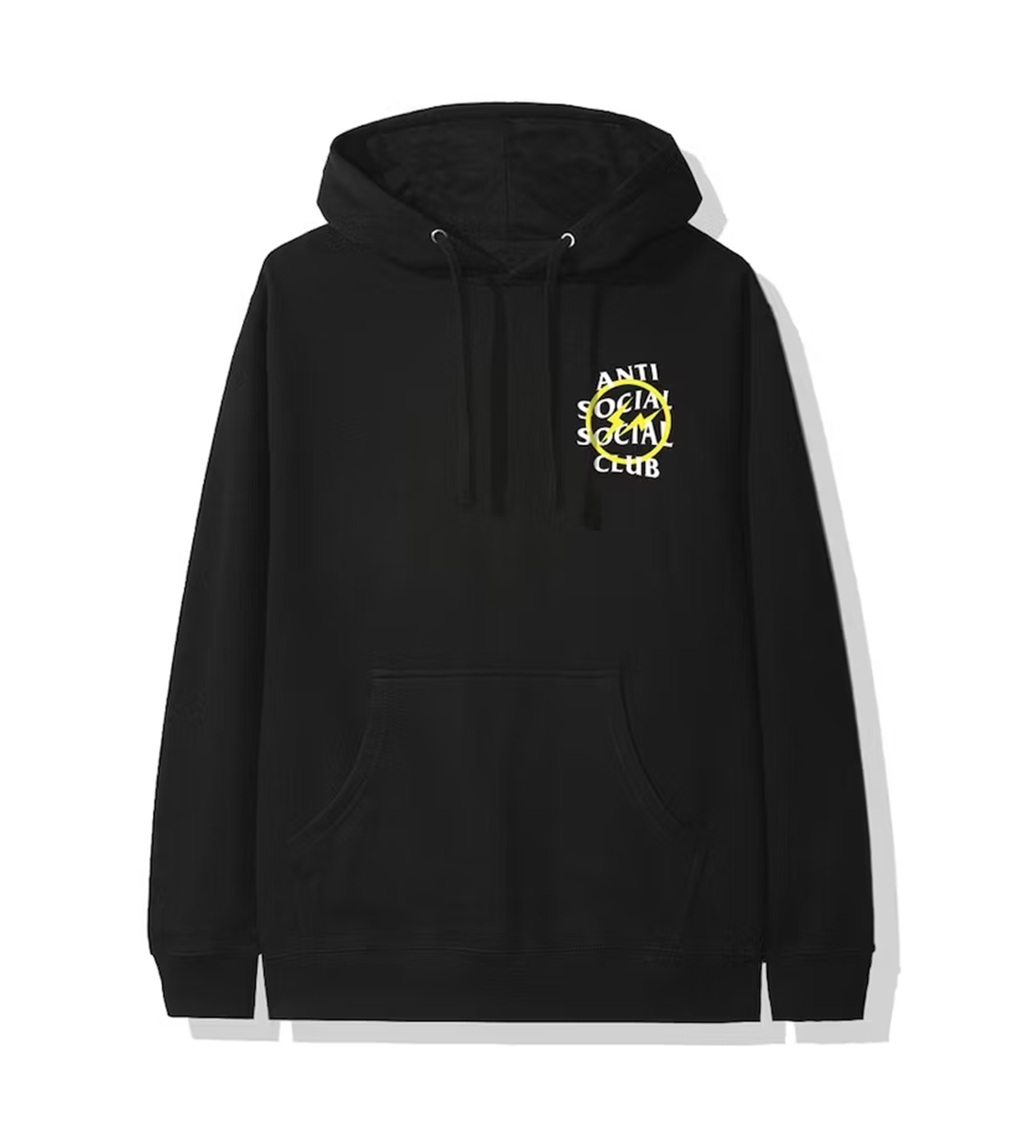 ASSC Yellow Fragment Black Hoodie