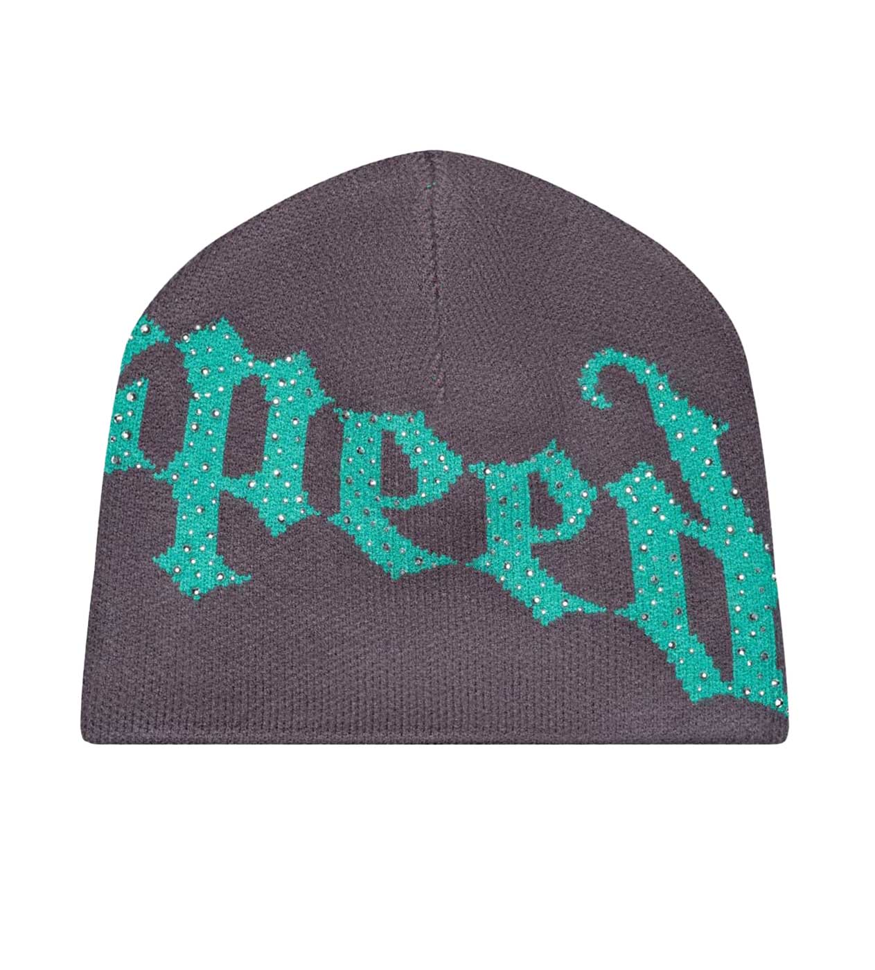 Godspeed Forever OG Logo Studded Beanie Grey/Green