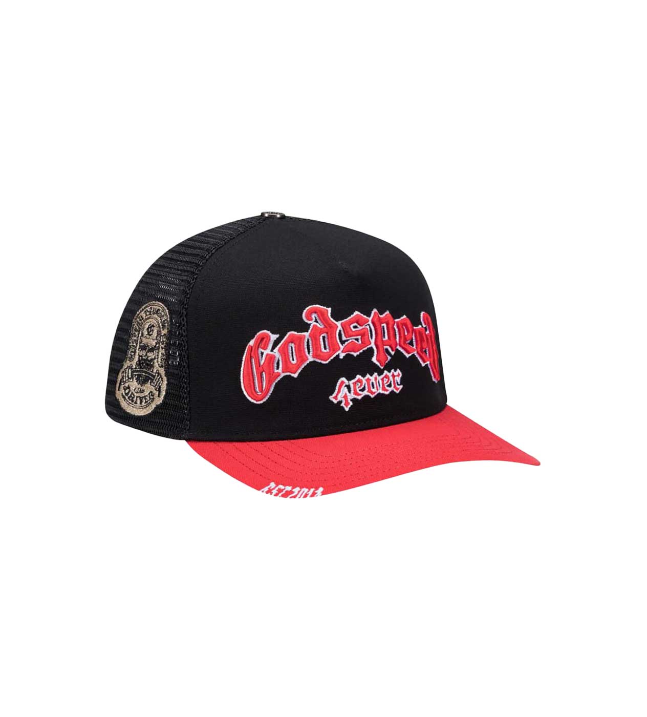 Godspeed Forever Trucker Black/Red/White (Snapback)