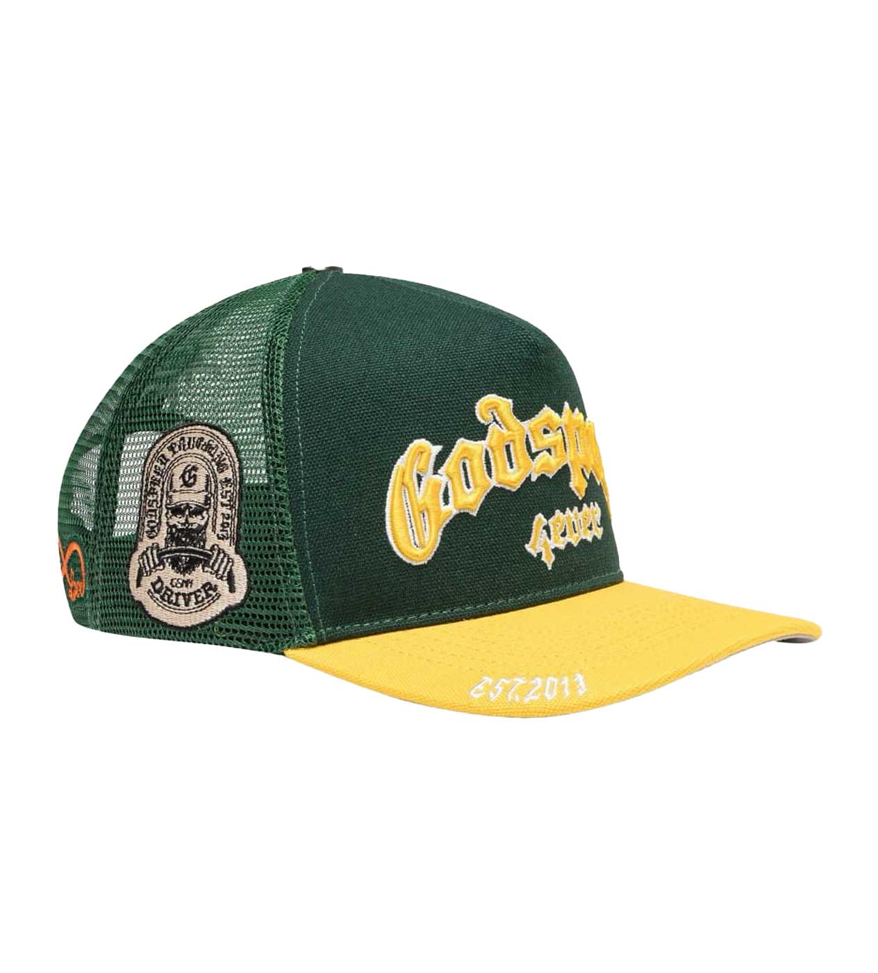 Godspeed Forever Trucker Hat Green/Yellow