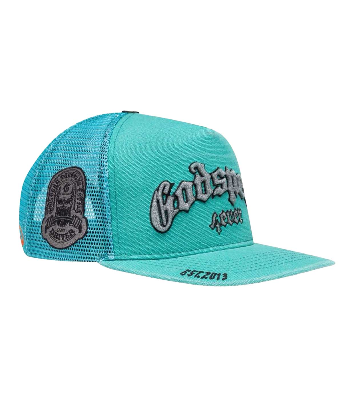 Godspeed Forever Trucker Hat Teal