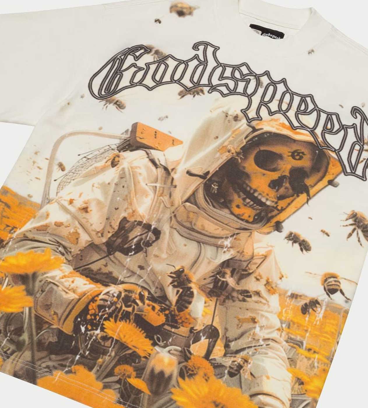 Godspeed Save The Bees Tee White