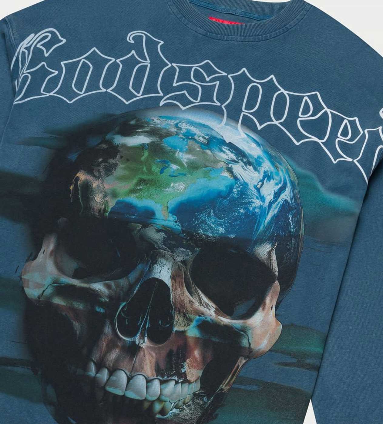 Godspeed Sklobe L/S Tee Washed Blue