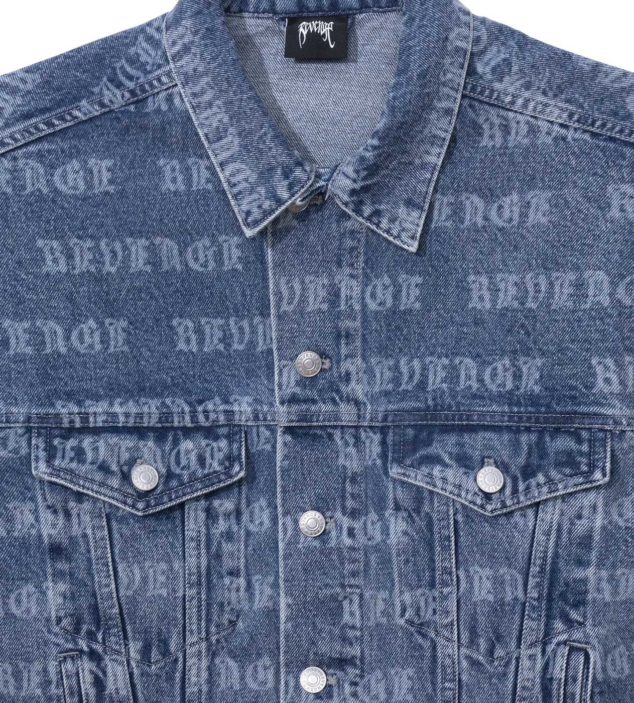Revenge All Over Denim Jacket Indigo