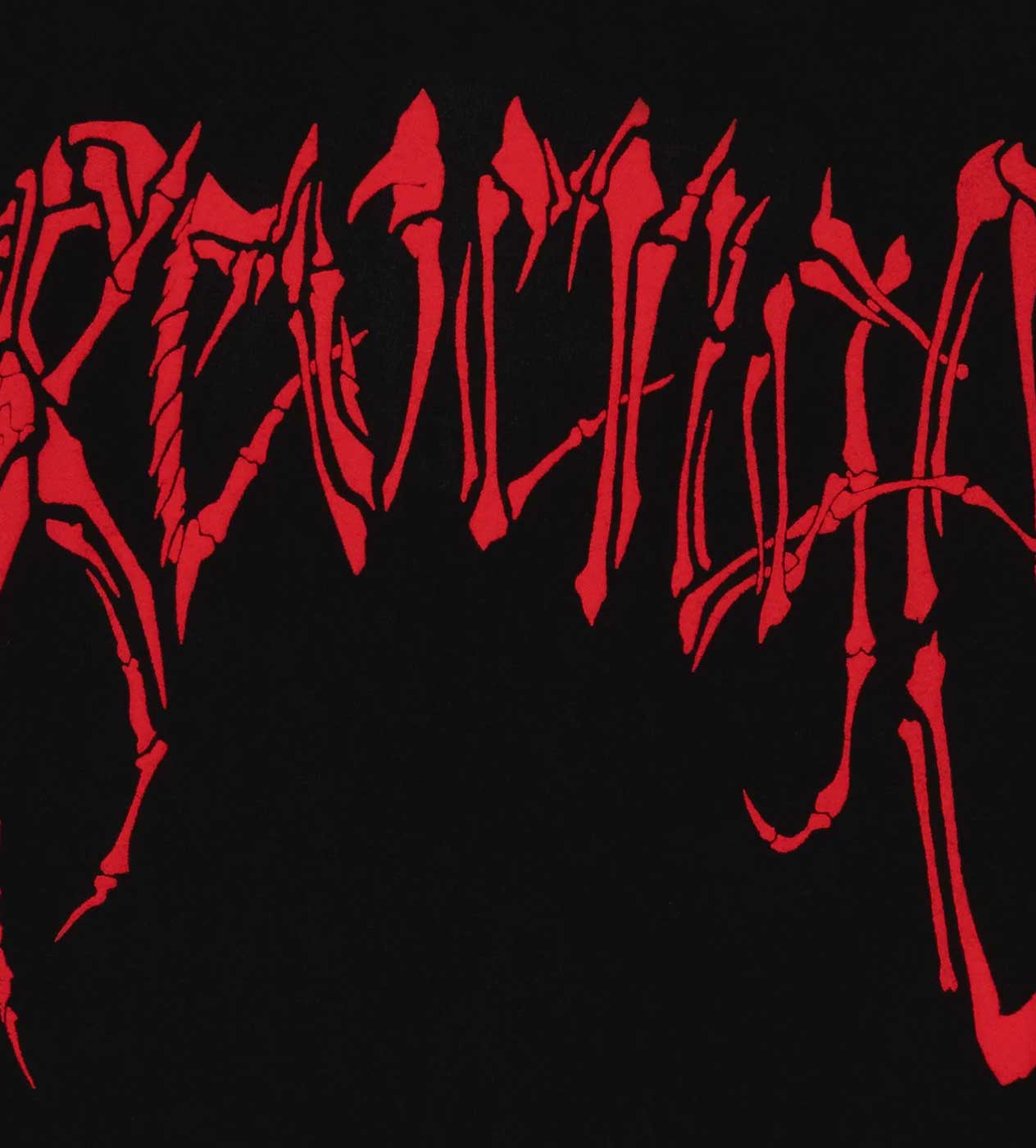 Revenge Red Bones Tee Black