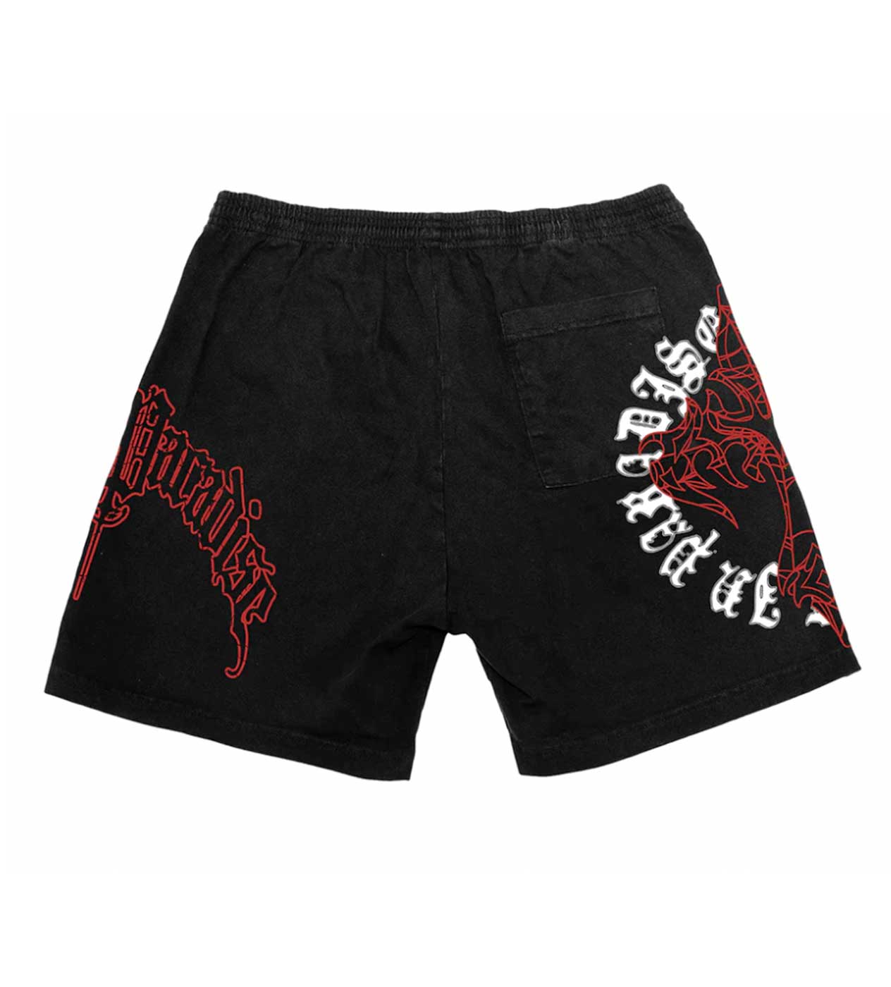 Revenge Web Cross Shorts Black