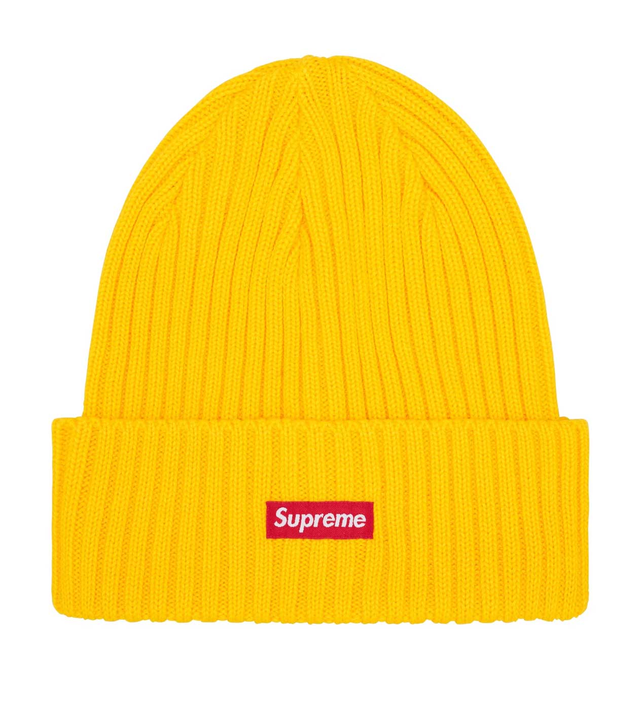 Supreme Overdyed Beanie Yellow SS25