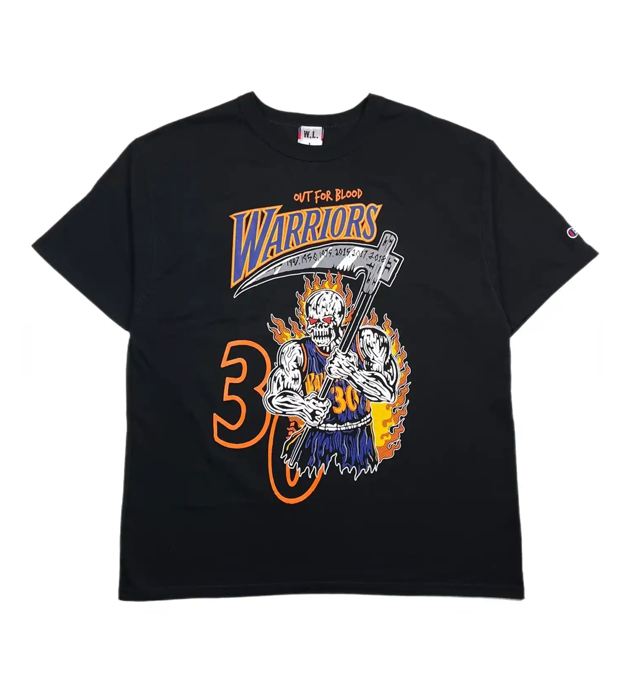 Warren Lotas x Golden State Warriors Curry Black Tee
