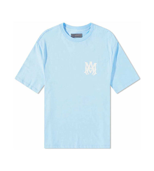 Amiri Baby Blue Logo Tee