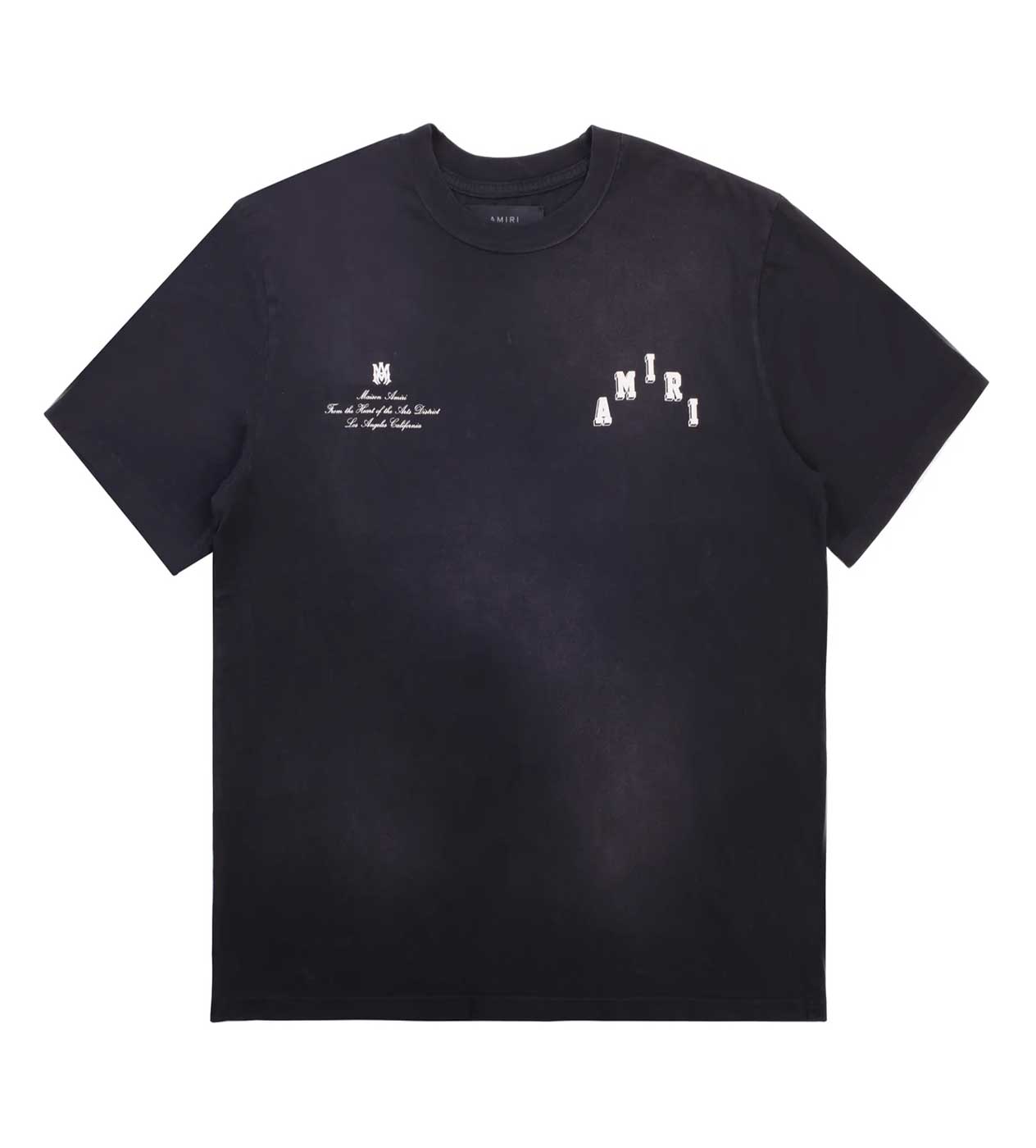 Amiri Collegiate Black Tee