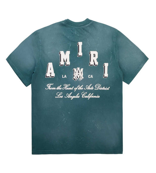 Amiri Collegiate Green Tee