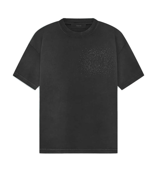 Amiri Crystal Burst Tee Faded Black