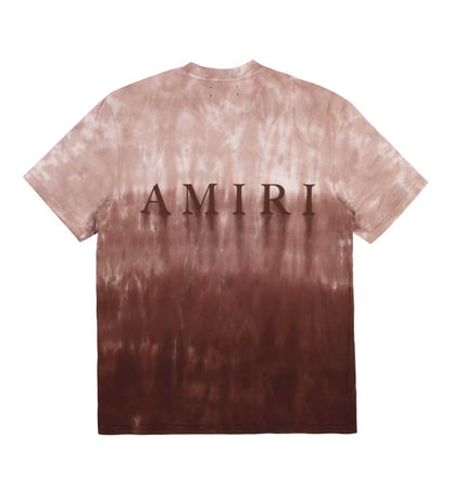 Amiri MA Logo Dip Dye Tee Brown