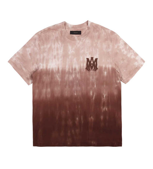 Amiri MA Logo Dip Dye Tee Brown