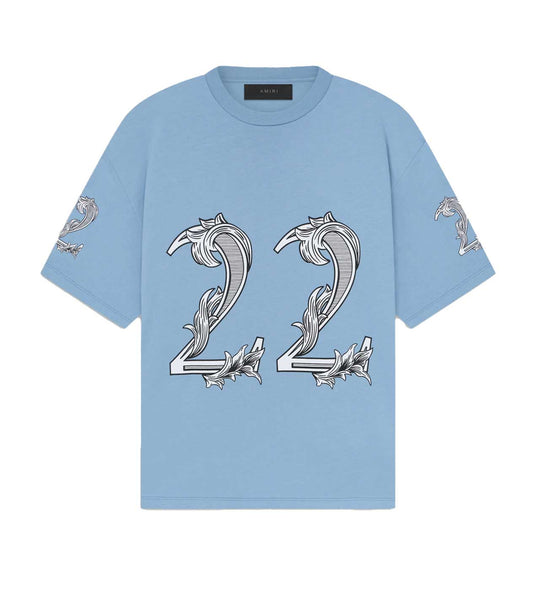 Amiri Oversized 22 Tee Ashley Blue
