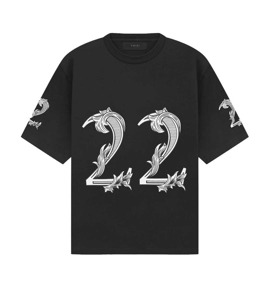 Amiri Oversized 22 Tee Black