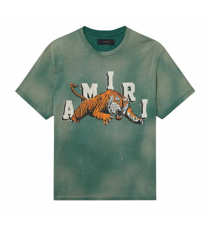 Amiri Tiger Tee Green