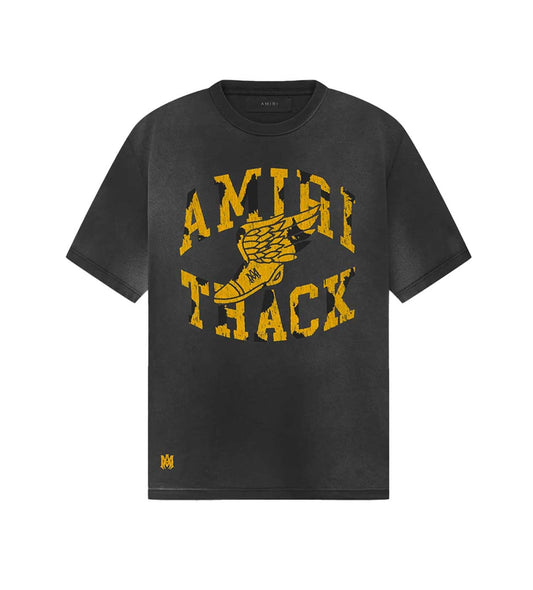 Amiri Track Tee Black