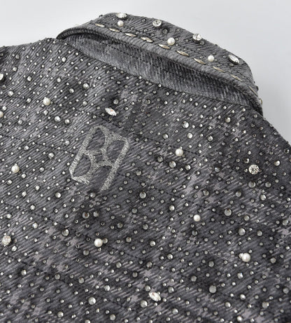 Birth of Royal Child 20k Diamond Pearl Flannel Shirt Grey