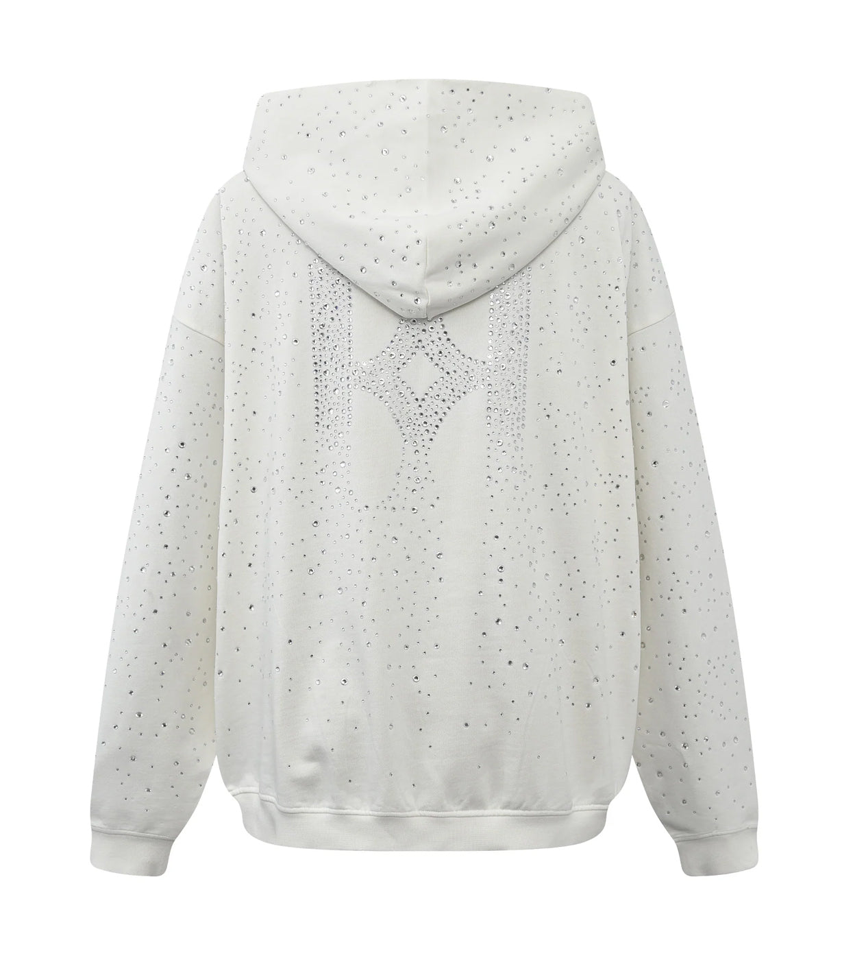 Birth of Royal Child 20k Swarovksi Diamond Hoodie White