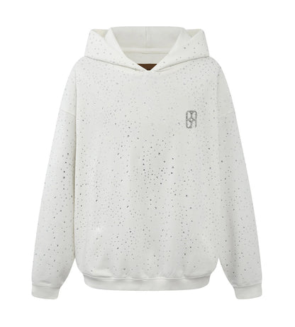 Birth of Royal Child 20k Swarovksi Diamond Hoodie White