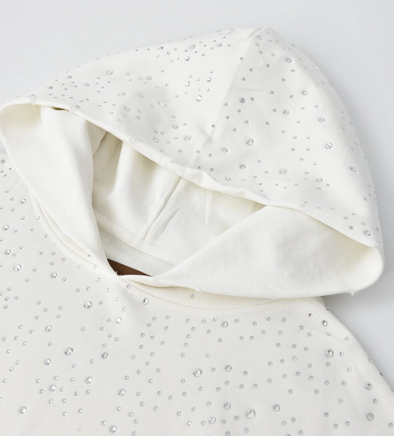 Birth of Royal Child 20k Swarovksi Diamond Hoodie White