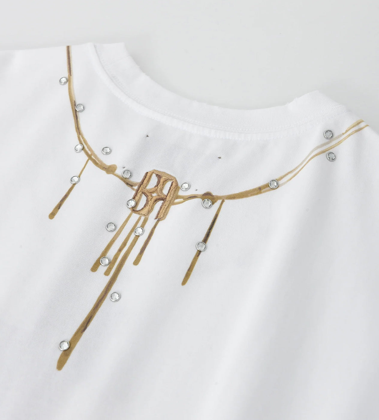 Birth of Royal Child Gemstone Tee White