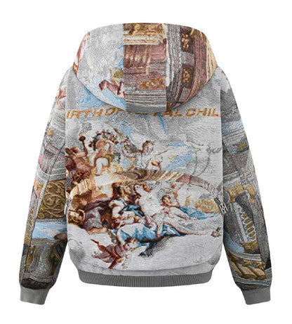 Birth of Royal Child Pozzoartistic Jacquard Jacket Tan