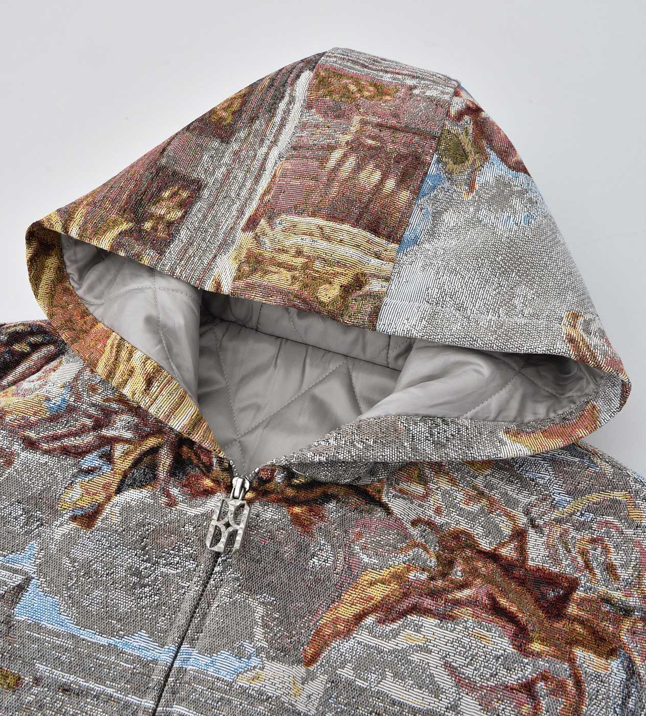 Birth of Royal Child Pozzoartistic Jacquard Jacket Tan