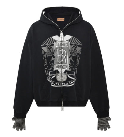 Birth of Royal Child Royce Crown Hoodie Black