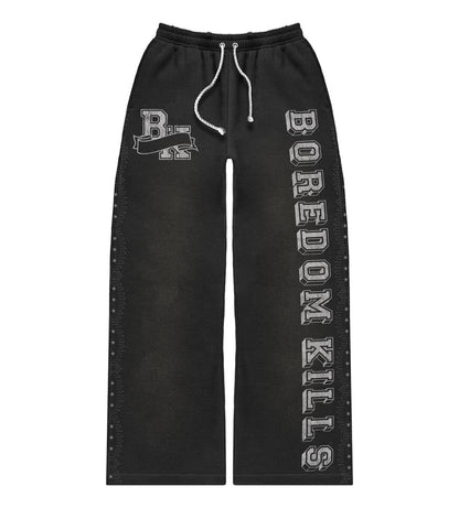 Boredom Kills Collegiate Sweats Black