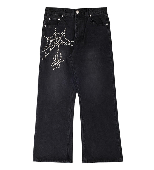 Boredom Kills Spider Pearl Denim Black