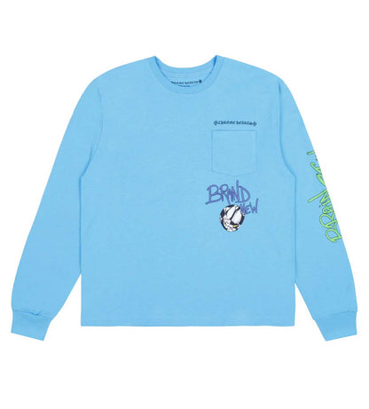 Chrome Hearts Matty Boy 'Brain New' Long Sleeve Tee Blue
