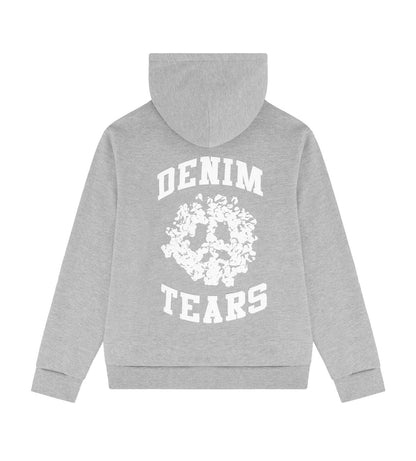 Denim Tears University Zip Hoodie Grey