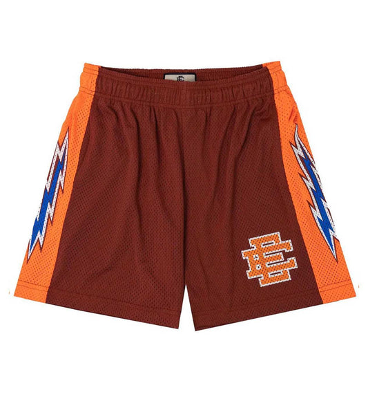 Eric Emanuel Basic Bolt Short Maroon/Orange