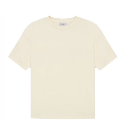 Essentials Cream Tee Back Logo