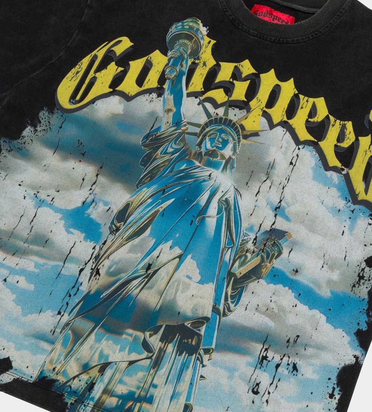 Godspeed Chrome Liberty Tee Black Wash