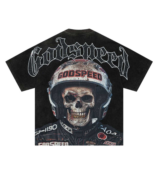 Godspeed Speedracer Tee Black Wash