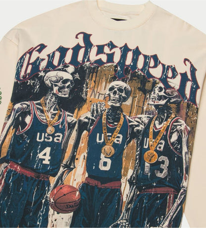 Godspeed Dream Team '24 L/S Tee Bone