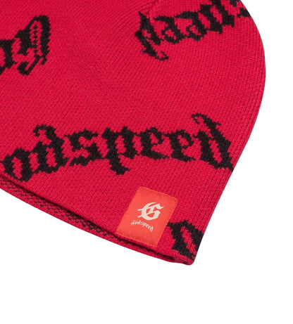 Godspeed Forever OG Logo Beanie Red