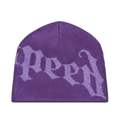 Godspeed Forever OG Logo Studded Beanie Purple