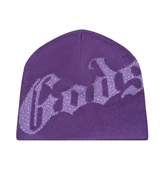 Godspeed Forever OG Logo Studded Beanie Purple