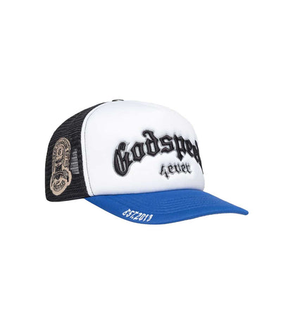 Godspeed Forever Trucker Black/Blue (Snapback)