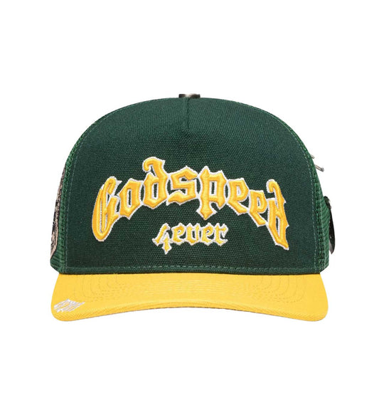 Godspeed Forever Trucker Green/Yellow (Snapback)
