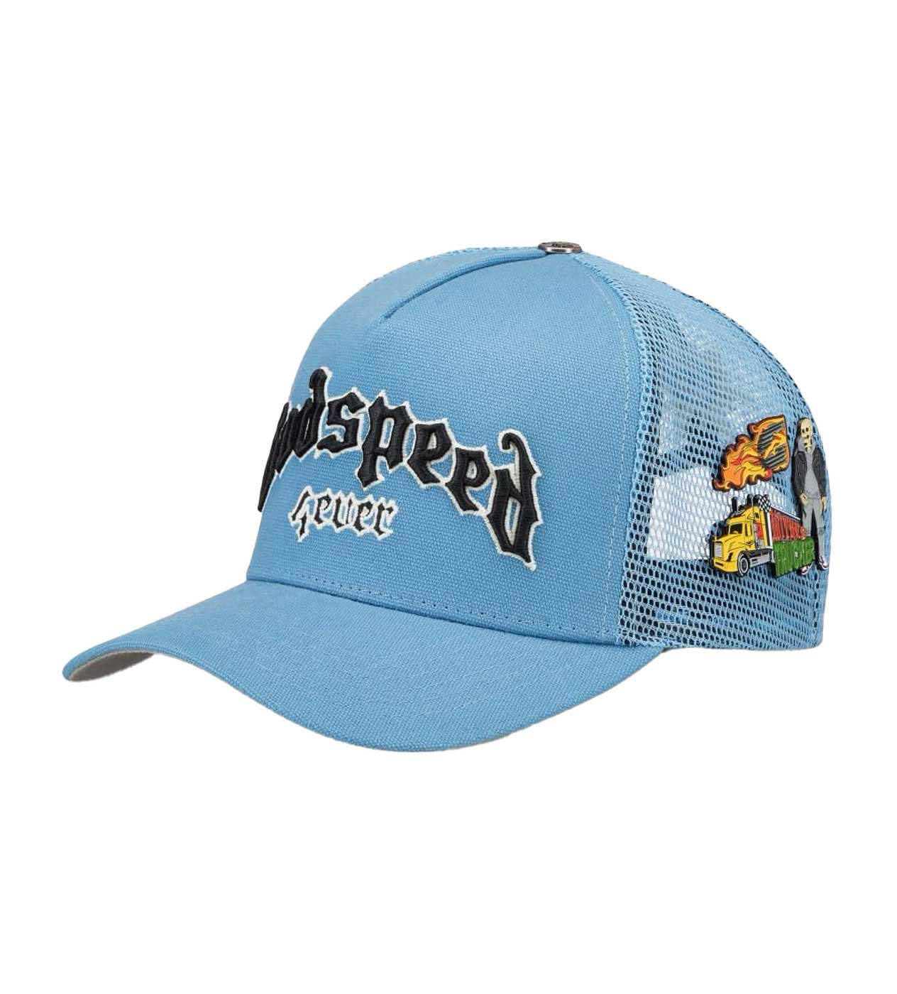 Godspeed Forever Trucker Hat Baby Blue