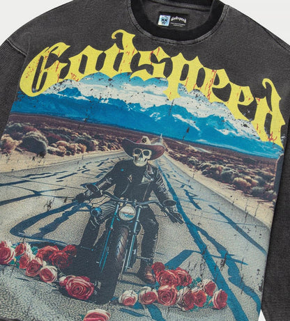 Godspeed Lonely Road L/S Thermal Grey Wash