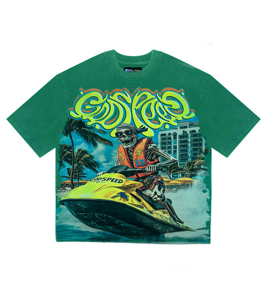 Godspeed Miami Jet Ski Tee Green *Miami Exclusive*