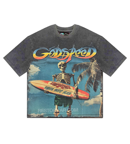Godspeed Miami Surf Club Tee Grey Wash