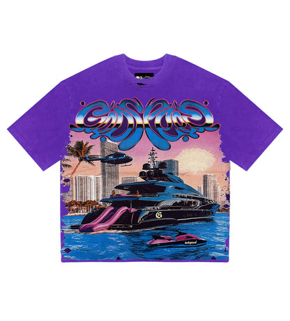 Godspeed Miami Yacht Tee Purple *Miami Exclusive*