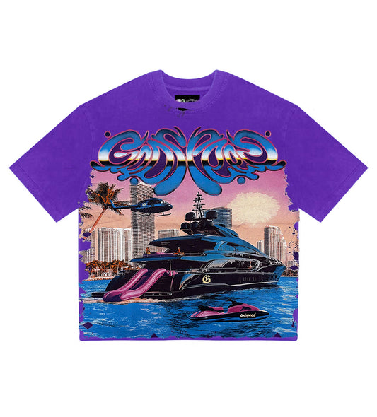 Godspeed Miami Yacht Tee Purple *Miami Exclusive*